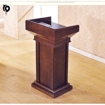 Chain store front desk training class simple modern company service desk wooden solid wood podium speaker platform