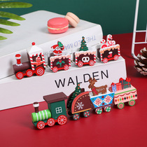 Christmas Decorations Creativity Small Train Mall Shop Shop Windows Christmas Table Decorations Hem Children Presents