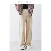 Lafeng Raffen Italy Tail Single Summer Broadlegged Pants Women Spring High Waist Pituitary Pants With Little Subs Pants