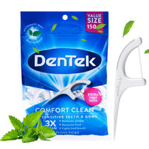 US imported Dentek adult dental floss Detek stick comfortable cleaning stick ultra-fine tick cleaning 150 pack