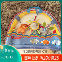 SOZZY baby car clip bed clip safety seat car hanging toy detachable music blue elephant car clip 0-1 year old