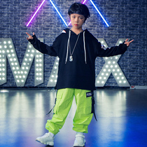 Boys hip-hop suit hip-hop hooded sweater costumes childrens Korean version of performance costumes hiphop overalls catwalk