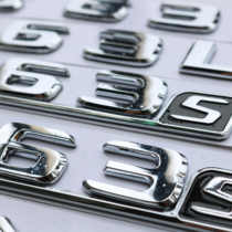 Dedicated for Mercedes-Benz car logo E63SGLC63SS63LAMG rear tail logo V8BITURBO4MATIC side label