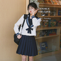 (Silver Xue) Orthodox JK uniform skirt genuine basic Japanese student clothing College feng shui suit autumn