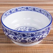 Blue and white porcelain bowl Ceramic goblet bowl soup noodle bowl rice bowl kimchi bowl and pickled fish ramen bowl