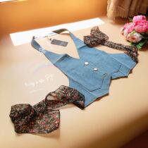 Exit Little Things Fashion Denim Machia Back Crummy Bow Tie