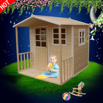 Wooden childrens wooden house Outdoor tent Puzzle large toy Kindergarten house Tree house Wooden childrens game room