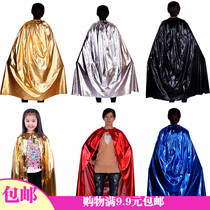 1 Halloween 160g Ghost Festival Costume Cape to Death Witch Cape children adult bright cloth red cloak cloak