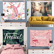 Girl heart room layout Velcro background cloth ins hanging cloth oversized tide card dormitory paved Nordic cold wind