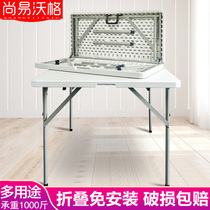 Folding table square table portable mahjong desk Home Dining Table Small House Type Square Table Outdoor Folding Table