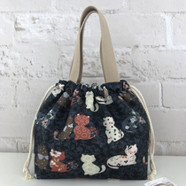 Japanese lunch box Hand bag lunch bag insulated lunch bag to work with rice bag handbag fashion waterproof lunch box bag