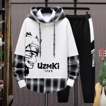 Teen autumn suit 12 boy Han Edition trend suit 13 - 15 year old junior middle school students in spring and autumn clothes 14