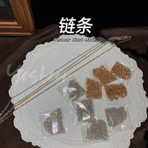 Yesbear large bear hand made metal extension chain alloy chain gold and silver chain sub-hand DIY dripping glue material