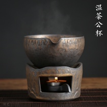 Coarse pottery Fair cup Tea warmer Tea stove Teapot Tea hot base Ceramic Candle insulation stove Tea separator Tea set