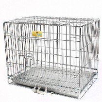 Lejia Chrome Plated Folding Pet Iron Cage Teddy Domestic Cat Cage Small Large Dog Fence Pet Dog Cage With Toilet
