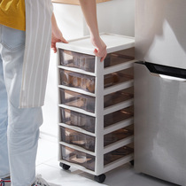 Storage cabinet under the desk multi-layer transparent A4 file cabinet drawer type mobile home certificate