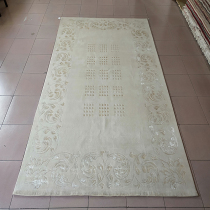 Limited pure hand knotted true silk cashmere modern minimalist light lavish living room Bedroom Book room Bedside Carpet collectible