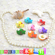 7 colors 7 grain resin bubble fish colored nails creative work Words Soft planks to decorate tack nails