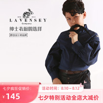 2021 spring boys plaid shirt pure cotton new childrens shirt spring retro spring and autumn mens tide children