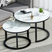 Household sofa side table Simple living room side table Simple modern small coffee table Economical small apartment type Wrought iron tea table