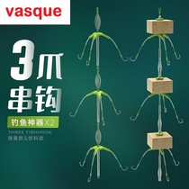 Luya floating fishing silver carp bighead line group Fishing group Anti-winding string hook fishing group set string hook Iseni fish hook Crucian carp hook fishing