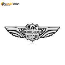 Car personality BAC wings car logo metal angel wing car sticker car body sticker three-dimensional tail logo decorative fuel tank sticker