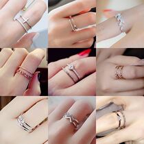 Cold color change style hip-hop index finger Net Red fashion ring ladies trendy people special titanium simple