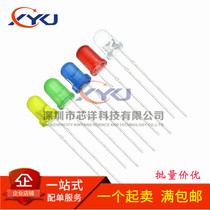 F5 red red 5MM in-line LED light white blue yellow Pu green emerald green light emitting diode full range