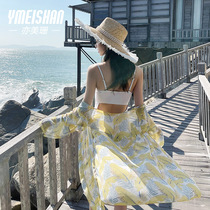 Yi Meishan swimsuit women hot spring Conservative belly thin 2021 New Korean ins Net red one-piece swimsuit