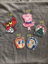 Exit Day Native embroidered patch patch with fire face Men and women Piggy Pink Leopard Christmas Tree Pattern