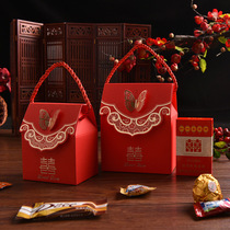 New wedding candy gift box empty box portable candy box wedding creative candy bag wedding paper box cigarette