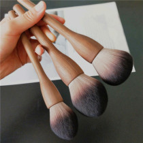 Solid Wood walnut makeup brush large retro black walnut powder brush honey brush blush brush high light brush do not eat powder