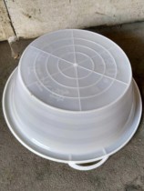 Special large white tempered plastic basin for construction large clay basin large sand ash basin gray trough