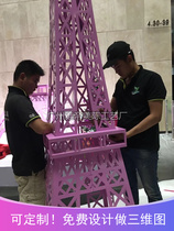 Shopping mall Christmas event scene layout large wrought iron Paris Tower outdoor beauty decoration decoration model customized