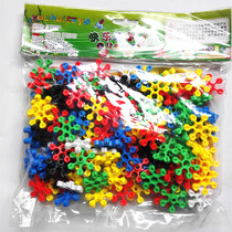 Solid colour slice parquet and parquet assembly building blocks children Puzzle Early Teaching Plastic Baby Kindergarten Tabletop Toy