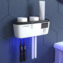 Smart electric toothbrush sterilizer shelterfree germicidal wall-mounted washroom toothbrushing cup toothpaste containing box
