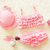 Female baby swimsuit 2 years old 2021 new style child 3 two cute children split princess bathing hot spring bikini princess