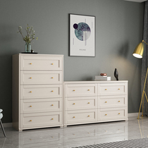 Five Bucket Cabinet Solid Wood Storage Cabinet Minimalist Modern Light Lavish Living Room 67 Nine Closet American Storage Bedroom TV Cabinet