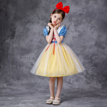 2021 new childrens clothes snow princess dress baby Summer Girl dress fairy tale cute childrens summer skirt