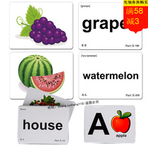 Childrens Enlightenment Duman Encyclopedia Bilingual English Word Card Baby Early Education Right Brain Memory Development English Flash Card