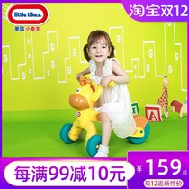 American little Tektronix baby giraffe Walker anti-rollover childrens toy car can sit on Baby Scooter