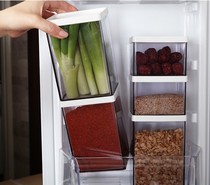 South Korea changsin Changxin refrigerator side door square plastic superimposed storage box grains and miscellaneous grains fresh-keeping sealed jar