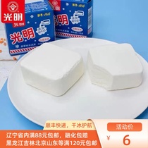 Light White Snow Ice Brick Vanilla Taste Ice Cream in Brick Ice Cream Cold Drink Ice Cream 115g