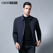 Labov jacket mens mid-aged thin business casual jacket for long fall comfortable and breathable mans-up jacket