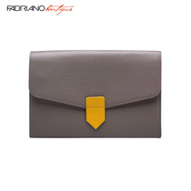 Official flagship store Italy FABRIANO cattle leather travel bag mens and womens wallet light lavish wallet card bag large capacity multifunction handbags