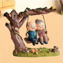 Creative old man old man old woman ornaments grow old together living room home decorations Couple couple wedding gift