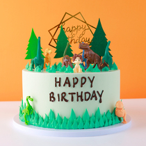 2020ins style Korean decorating simulation birthday cake model color color cream fake cake window sample