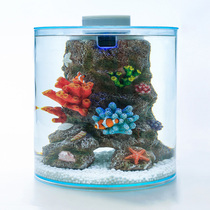 Italian original Imported Coral made View Aquarium Tabletop Fish Tank Small Family Living Room Clown Fish Tank Goldfish