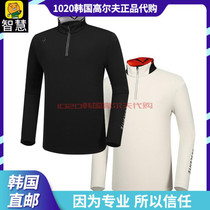 South Korea DESCENTE Disant 21 Autumn Golf Wear Men's Ringed Warm Long Sleeve T-Shirt