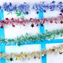 Birthday wedding Christmas decorations Christmas color strips of hair strips kindergarten festive decorations